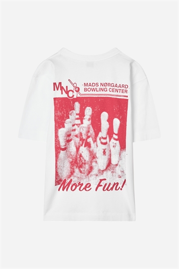 Mads Nørgaard Dry Single Theo Tee - Vit